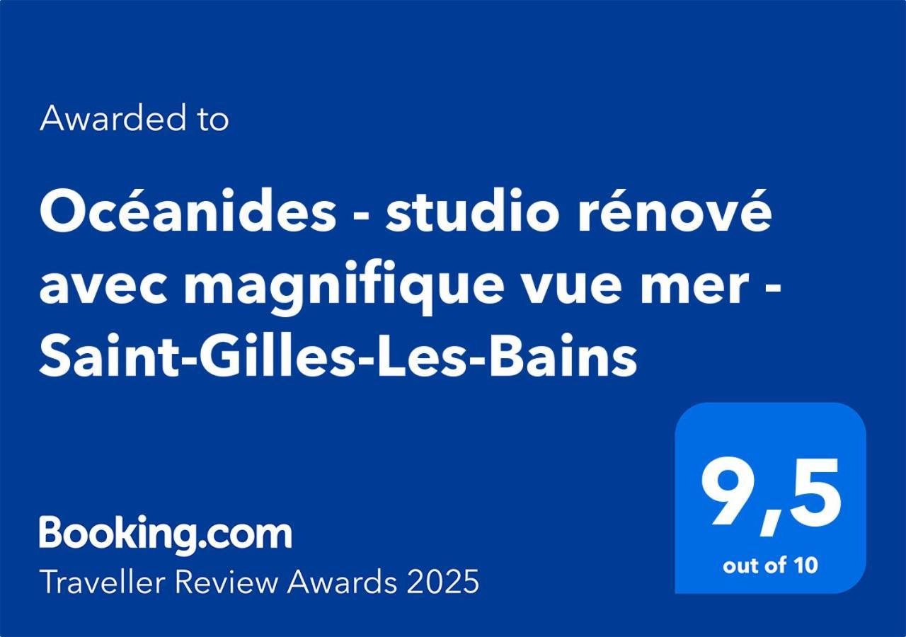 Oceanides - Studio Renove Avec Magnifique Vue Mer - Saint-Gilles-Les-Bains Εξωτερικό φωτογραφία